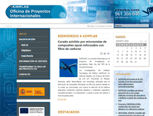Tablet Screenshot of oficinaproyectos.aimplas.es