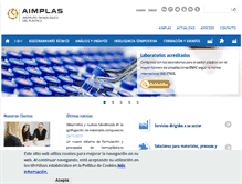 Tablet Screenshot of aimplas.es